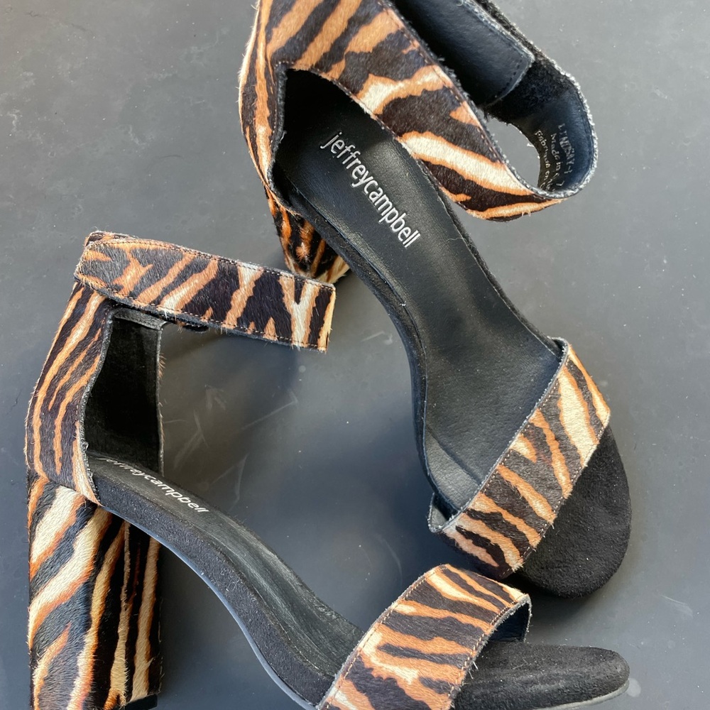 Jeffrey Campbell Zebra Print Heels